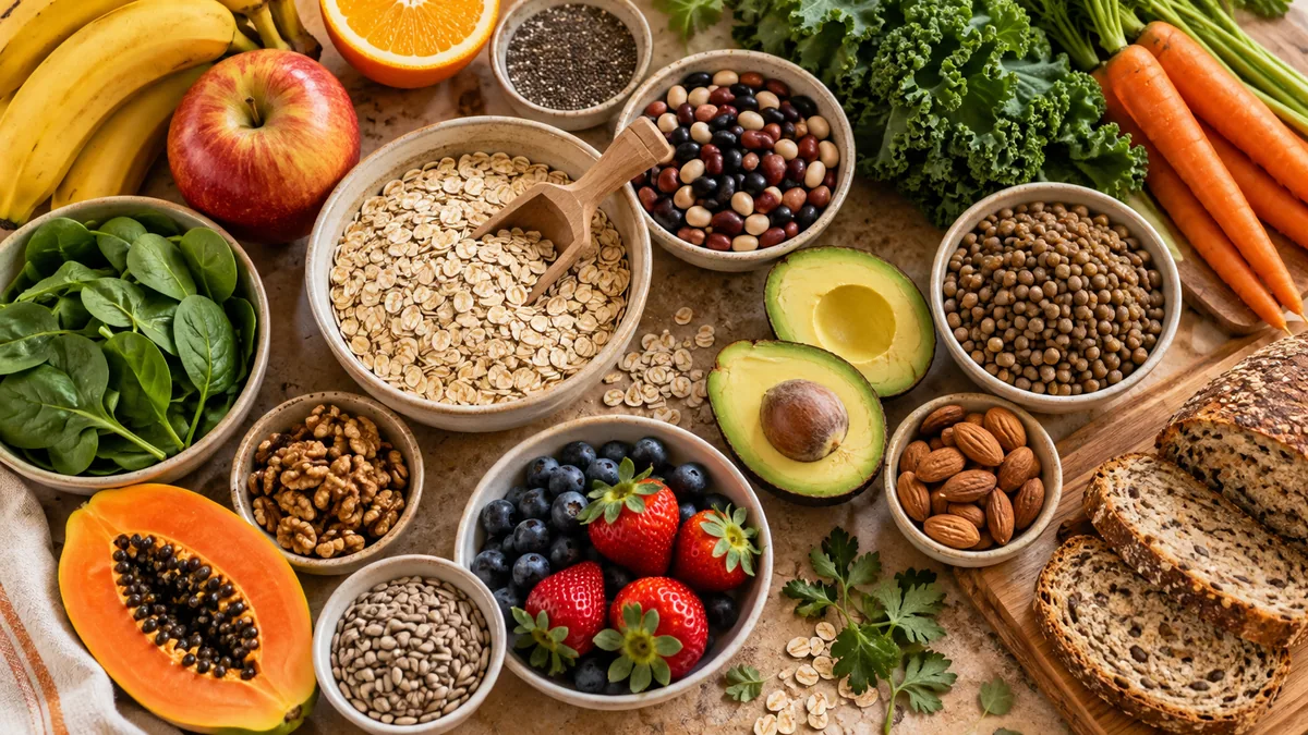 Imagem ilustrativa: Fibras na alimentação: observe a variedade do seu cardápio